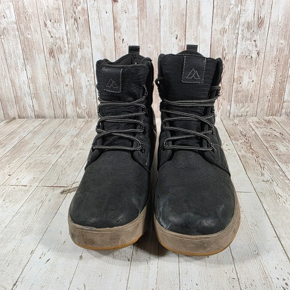 Forsake Mens Black Leather Insulated Vibram Winter Boots AD21MCW008-BLK 11